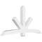 Ekena Millwork Alberta Architectural Grade PVC Gable Bracket, 96"W x 48"H x 6"D x 6"F, 12/12 Pitch GBP096X48X0606ALB00 - alternate 1